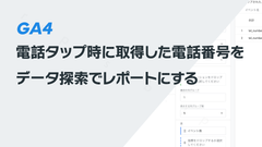 電話タップ時に取得した電話番号をデータ探索でレポートにする