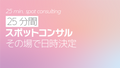 スポットコンサル《25分間》